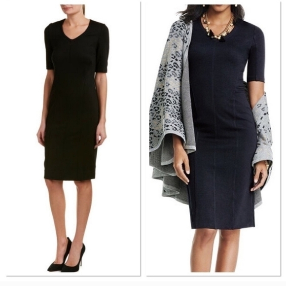 CAbi CLAIRE BLACK MIDI DRESS, SZ 6 - Picture 4 of 14